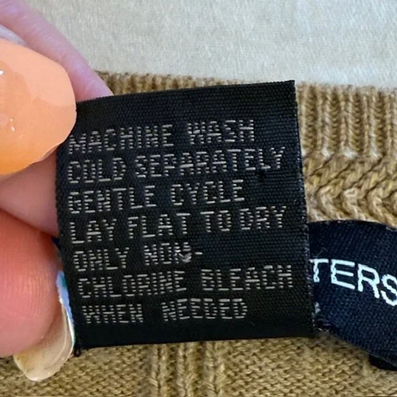 Fairway Outfitter Mens Tan Brown Knit Sleeveless Golf Sweater Vest Sz XL Cotton - Picture 5 of 10